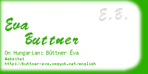 eva buttner business card